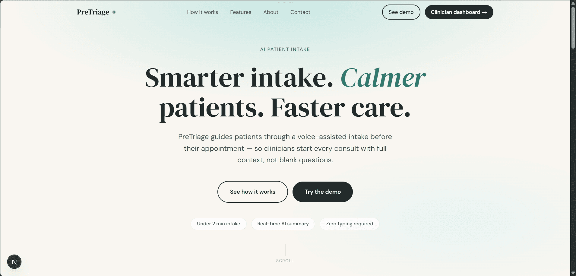 PreTriage screenshot 1